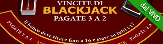 blackjack dal vivo casino live