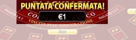 blackjack dal vivo sisal casinò