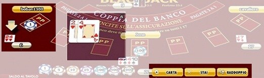 blackjack dal vivo sisal casinò