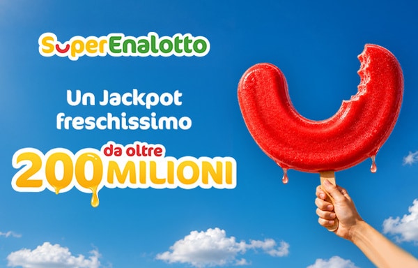 SuperEnalotto da record: il jackpot supera i 200 milion